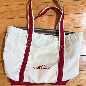 Eddie Bauer Embroidered Logo Tote Bag Medium Size